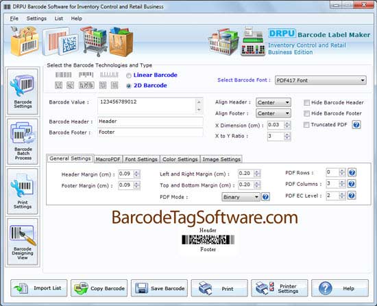 Retail Business Barcode Software software